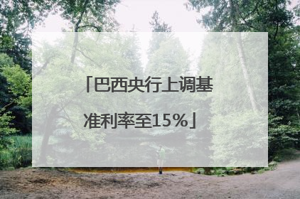 巴西央行上调基准利率至15％
