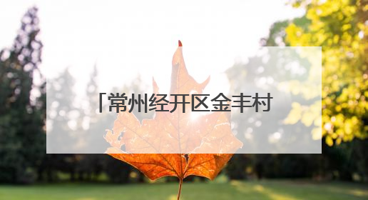 常州经开区金丰村：“和美金丰” 让文明乡风吹进门