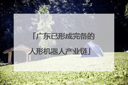 广东已形成完备的人形机器人产业链