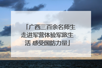 广西三百余名师生走进军营体验军旅生活 感受国防力量