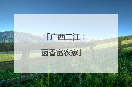 广西三江：菌香富农家