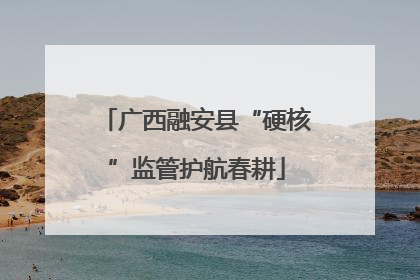 广西融安县“硬核”监管护航春耕