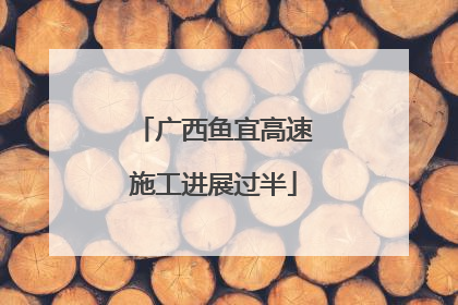 广西鱼宜高速施工进展过半