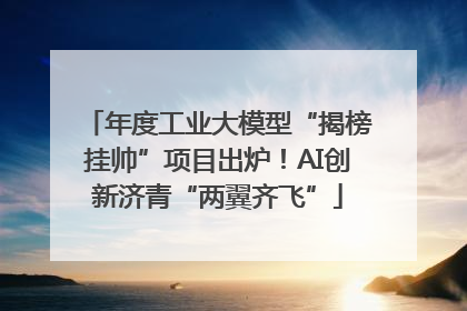 年度工业大模型“揭榜挂帅”项目出炉！AI创新济青“两翼齐飞”