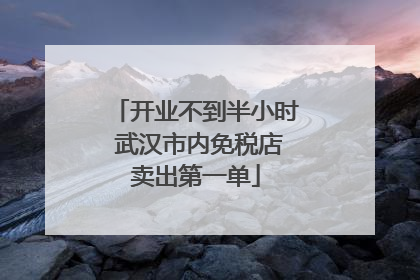 开业不到半小时 武汉市内免税店卖出第一单