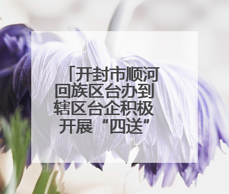 开封市顺河回族区台办到辖区台企积极开展“四送”活动