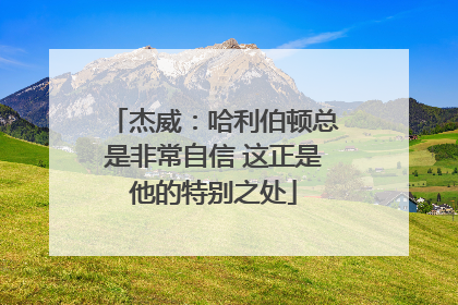 杰威：哈利伯顿总是非常自信 这正是他的特别之处