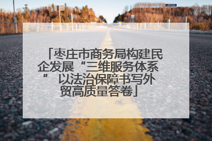 枣庄市商务局构建民企发展“三维服务体系” 以法治保障书写外贸高质量答卷