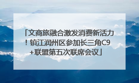 文商旅融合激发消费新活力！镇江润州区参加长三角C9+联盟第五次联席会议