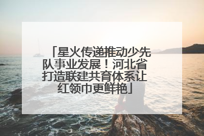 星火传递推动少先队事业发展！河北省打造联建共育体系让红领巾更鲜艳