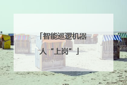 智能巡逻机器人“上岗”
