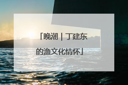 晚潮｜丁建东的渔文化情怀