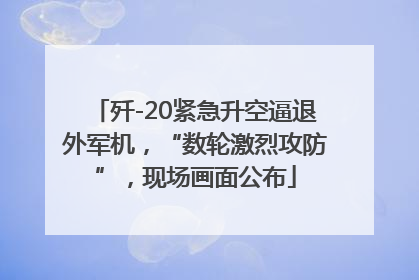 歼-20紧急升空逼退外军机，“数轮激烈攻防”，现场画面公布