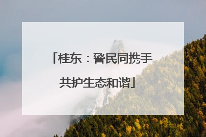 桂东：警民同携手 共护生态和谐