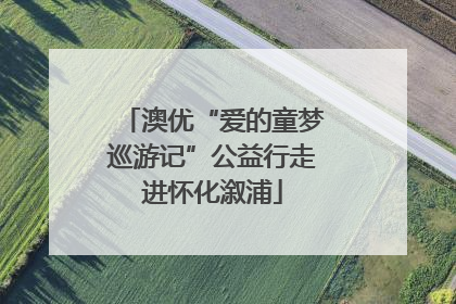 澳优“爱的童梦巡游记”公益行走进怀化溆浦