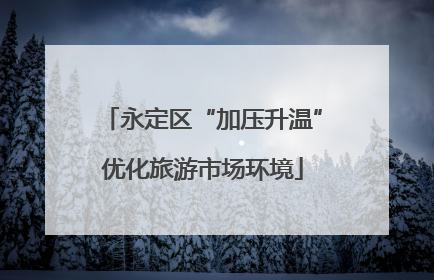 永定区“加压升温”优化旅游市场环境