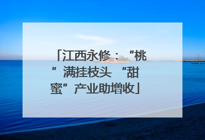 江西永修：“桃”满挂枝头 “甜蜜”产业助增收