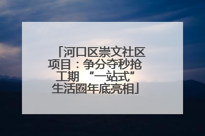 河口区崇文社区项目：争分夺秒抢工期 “一站式”生活圈年底亮相