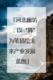 河北廊坊：以“算”为笔描绘未来产业发展蓝图
