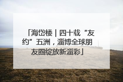 海岱楼｜四十载“友约”五洲，淄博全球朋友圈绽放新淄彩