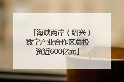 海峡两岸（绍兴）数字产业合作区总投资近600亿元