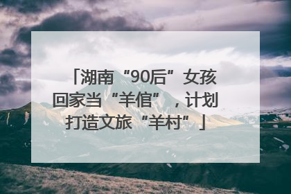 湖南“90后”女孩回家当“羊倌”，计划打造文旅“羊村”