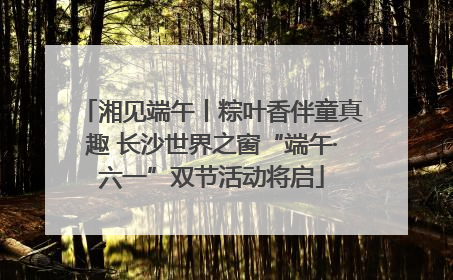 湘见端午丨粽叶香伴童真趣 长沙世界之窗“端午·六一”双节活动将启