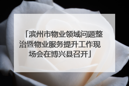 滨州市物业领域问题整治暨物业服务提升工作现场会在博兴县召开