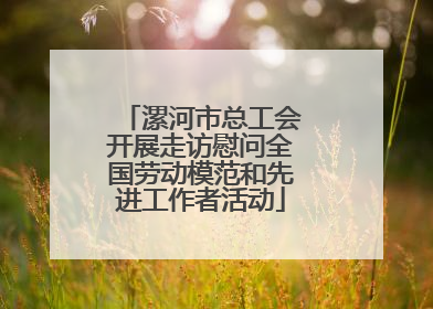 漯河市总工会开展走访慰问全国劳动模范和先进工作者活动