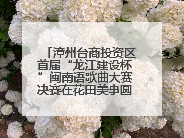 漳州台商投资区首届“龙江建设杯”闽南语歌曲大赛决赛在花田美事圆满落幕