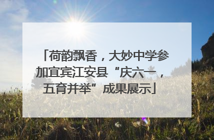荷韵飘香，大妙中学参加宜宾江安县“庆六一，五育并举”成果展示