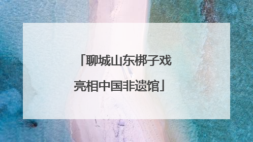 聊城山东梆子戏亮相中国非遗馆