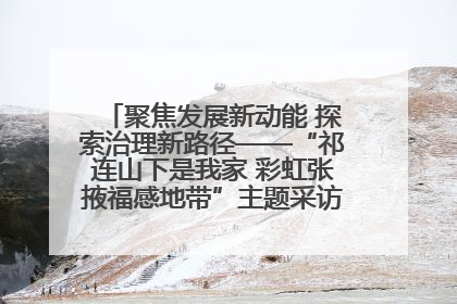 聚焦发展新动能 探索治理新路径——“祁连山下是我家 彩虹张掖福感地带”主题采访活动走进山丹