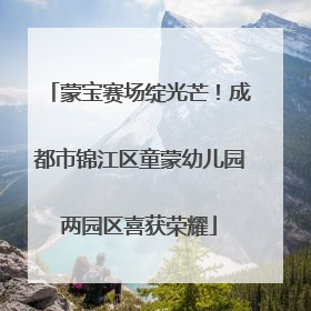 蒙宝赛场绽光芒！成都市锦江区童蒙幼儿园两园区喜获荣耀