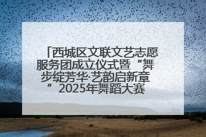 西城区文联文艺志愿服务团成立仪式暨“舞步绽芳华·艺韵启新章”2025年舞蹈大赛展演圆满举办