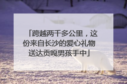跨越两千多公里，这份来自长沙的爱心礼物送达贡嘎男孩手中