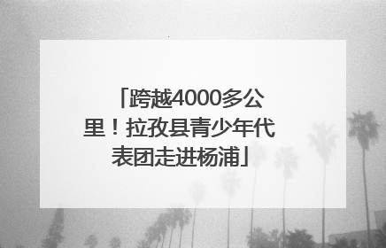 跨越4000多公里！拉孜县青少年代表团走进杨浦