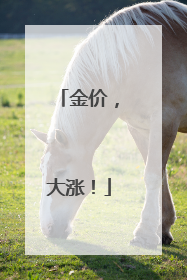 金价，大涨！
