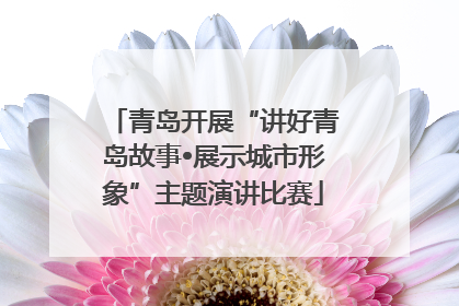 青岛开展“讲好青岛故事•展示城市形象”主题演讲比赛