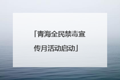 青海全民禁毒宣传月活动启动