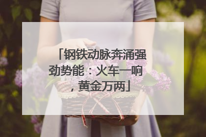 钢铁动脉奔涌强劲势能：火车一响，黄金万两