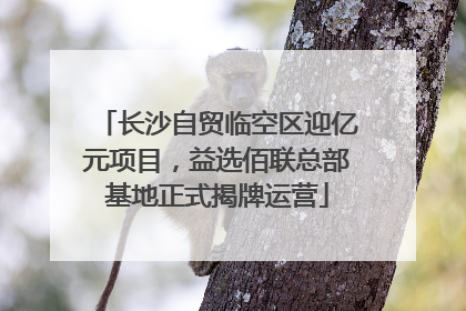 长沙自贸临空区迎亿元项目，益选佰联总部基地正式揭牌运营