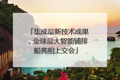 集成最新技术成果，全球最大智能铺排船亮相上交会
