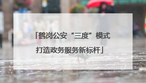 鹤岗公安“三度”模式 打造政务服务新标杆