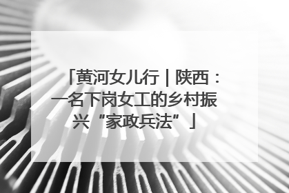 黄河女儿行｜陕西：一名下岗女工的乡村振兴“家政兵法”