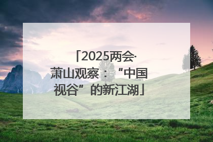 2025两会·萧山观察：“中国视谷”的新江湖