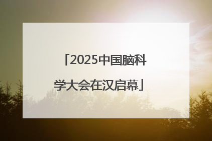 2025中国脑科学大会在汉启幕