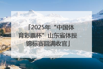 2025年“中国体育彩票杯”山东省体操锦标赛圆满收官