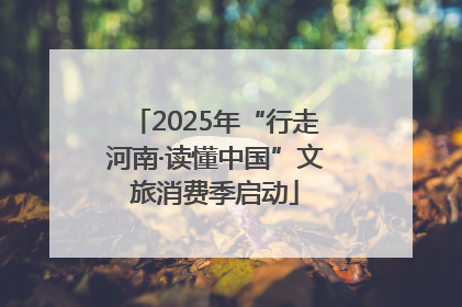 2025年“行走河南·读懂中国”文旅消费季启动
