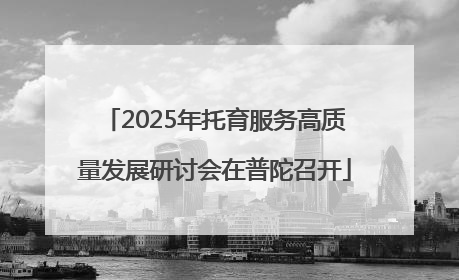 2025年托育服务高质量发展研讨会在普陀召开